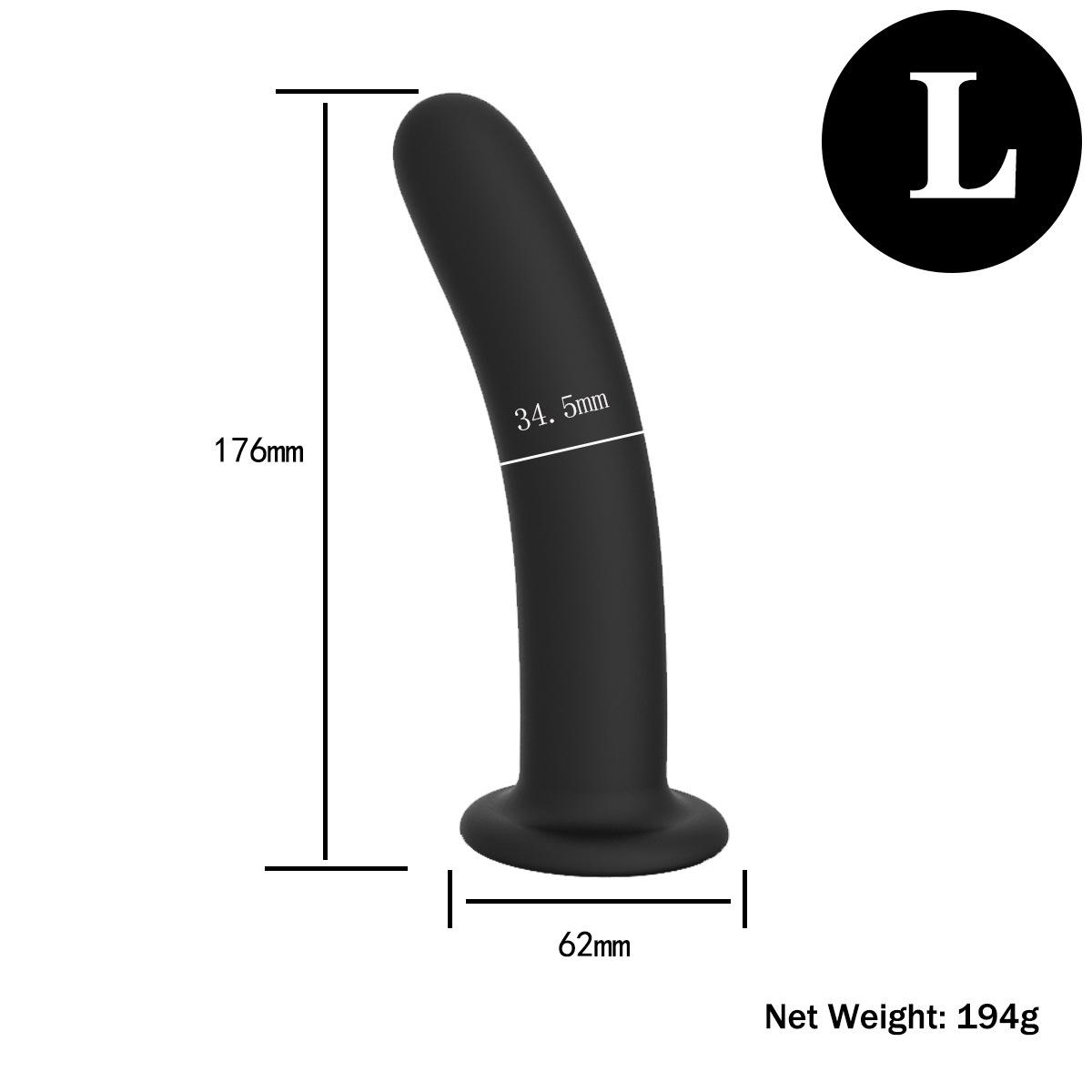 Silicone anal plug extended anal strip