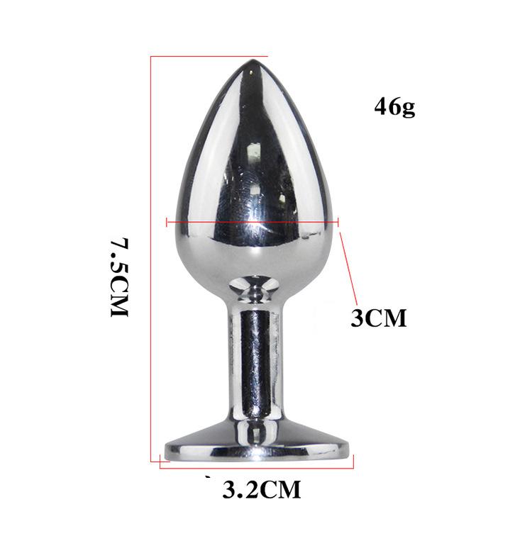 Small fox tail metal anal plug