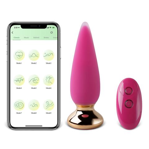 10-Speed APP and Remote Control Vibrating Anal Plug