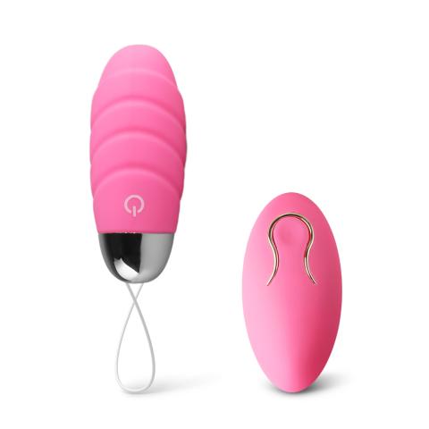 10 Speeds Pink Rechargeable Remote Control Vibrating Egg