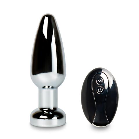 10 Speeds Remote Control Metal Vibrating Butt Plug ( 4.5'' )