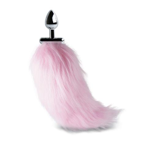 11.8'' Tail Butt Plug with Pink Color Light