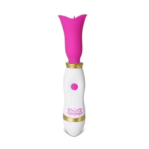 12-Speed Magenta Color Mini Vibrating Tongue