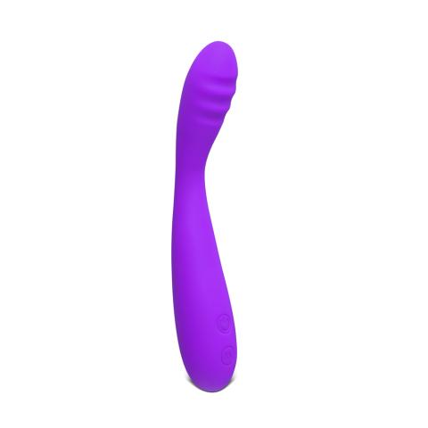 12-Speed Purple Color Silicone Classic G-Spot Vibrator