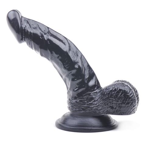 6.7'' Black Color Realistic Dildo with Balls