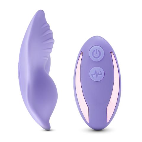 7 Speeds Purple Color Remote Control Silicone Wearable Panty Vibrator