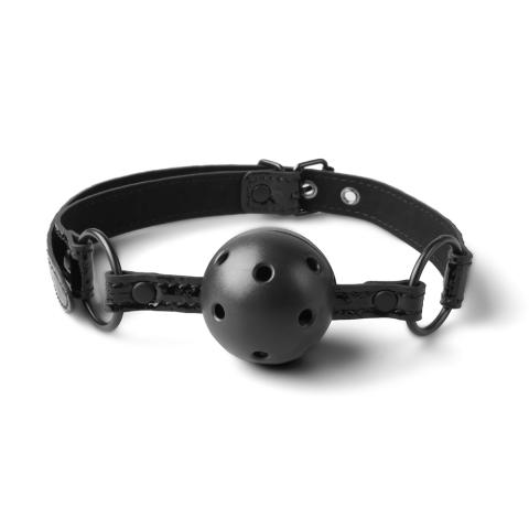 Black Color Embossed Ball Gag