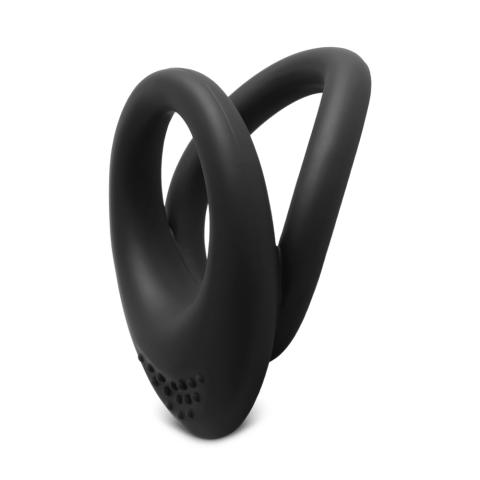 Black Color Silicone Dual Cock Rings