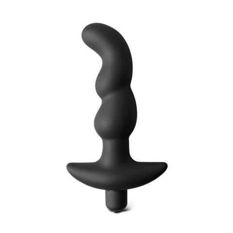 Black Silicone Beaded G-Spot Vibrator