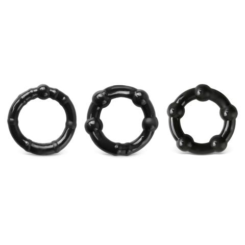 Black Triple Cock Ring Kit