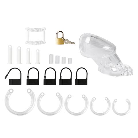 CB6000 Male Chastity Kit (Clear Color)