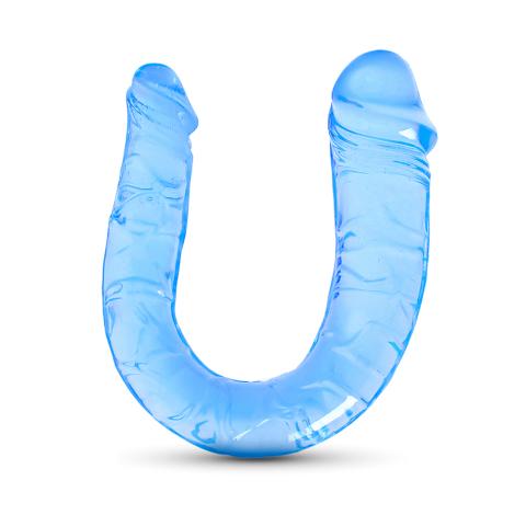 Clear Blue Double Ended Realistic Dildo