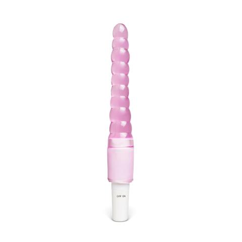 Clear Pink Color Vibrating Anal Beads