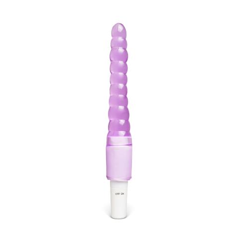 Clear Purple Color Vibrating Anal Beads