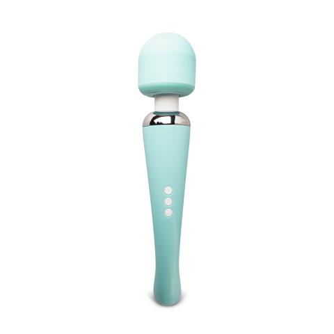 Green Color 20-Mode Whisper Quiet Wand Massager (USB Recharging)