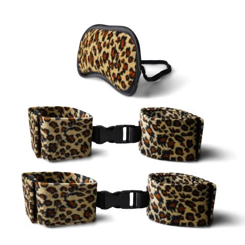 Leopard Mask & Cuffs Kit