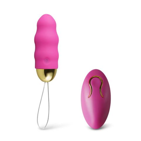 Magenta Color 10 Speeds Rechargeable Remote Control Vibrator