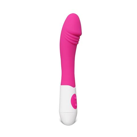 Magenta Color Silicone Dildo Vibrator