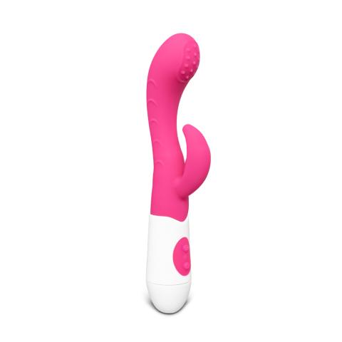 Magenta Color Silicone G-Spot Vibrator ( Dual Motors )