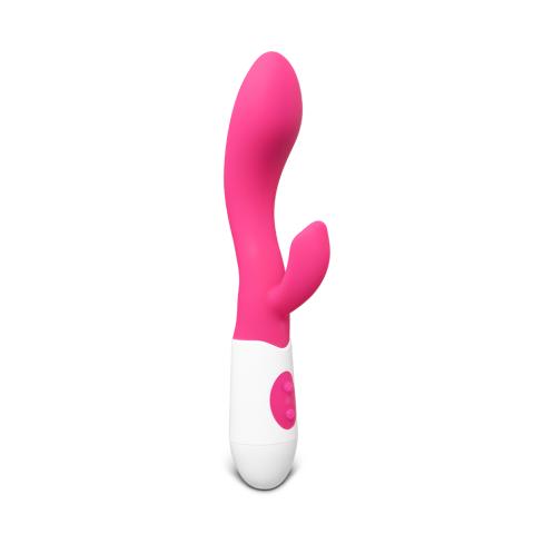 Magenta Slim Silicone Vibrator ( Dual Motors )