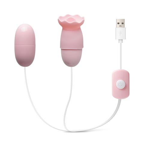 Pink USB-Powered Vibrating & Tongue-Licking Egg (Foil Bag)