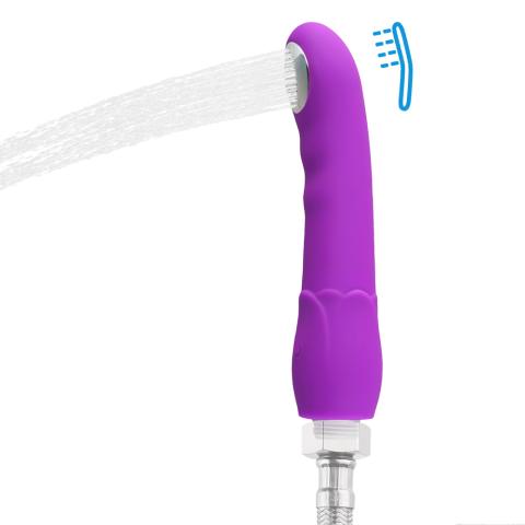 Purple 10-Speed Rechargeable Shower-Compatible Vibrating Wand