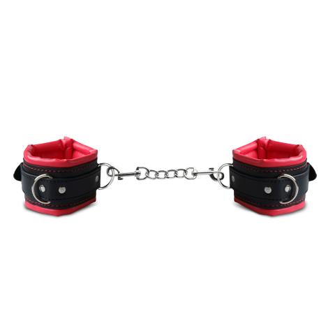 Red and Black Hi Quality Handcuffs