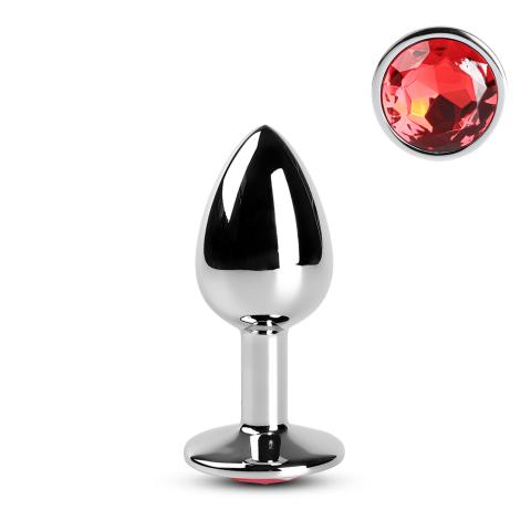 Red Small Metallic Anal Plug