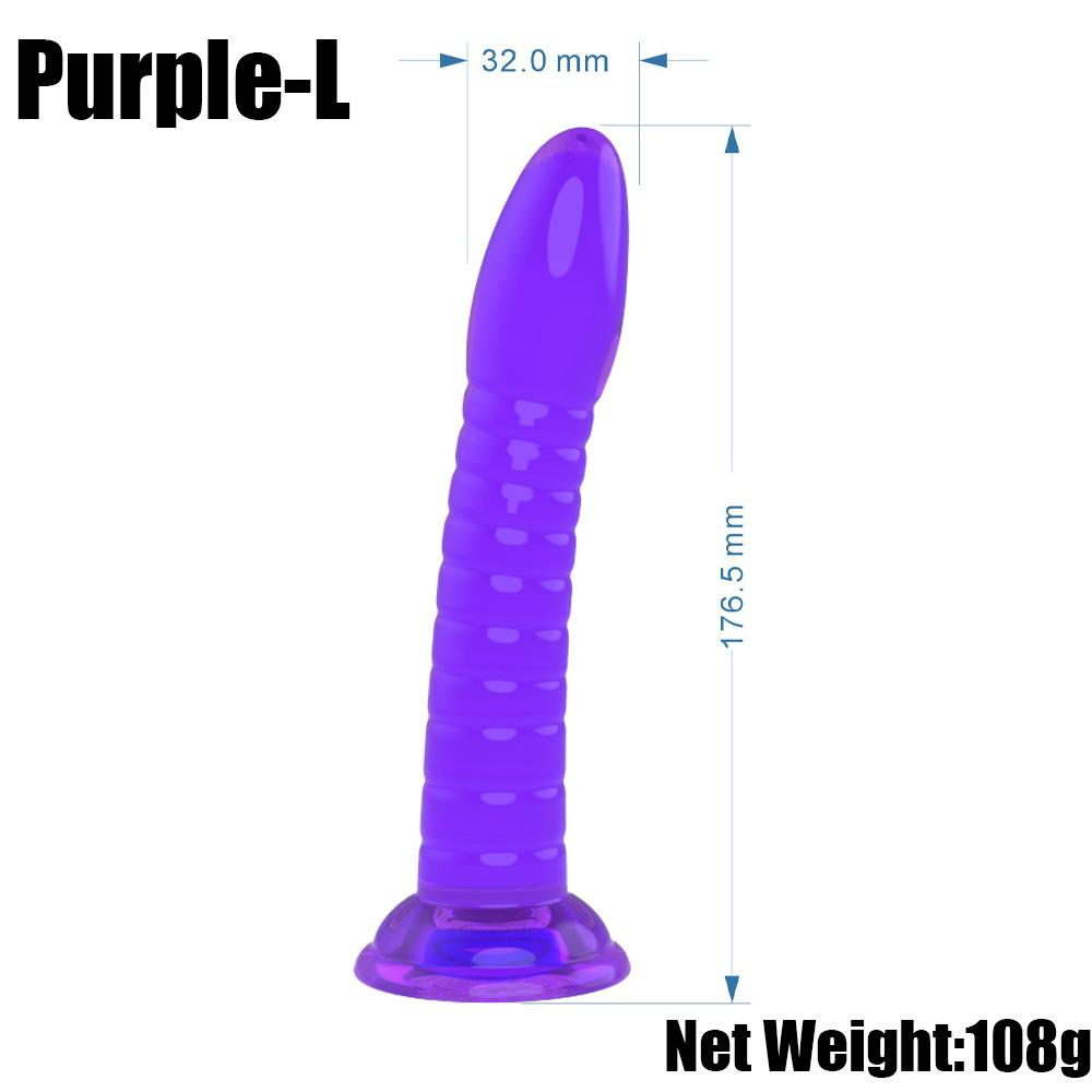 Threaded anal penis - purple