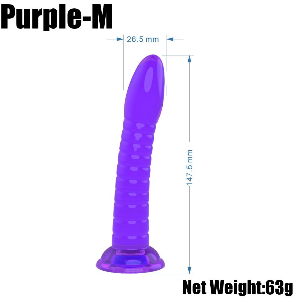 Threaded anal penis - purple