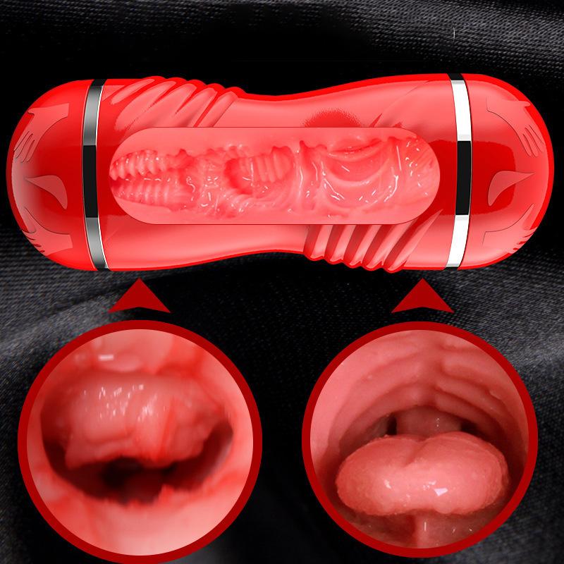 Vagina and Mouth 2 In 1 Masturbation Cup